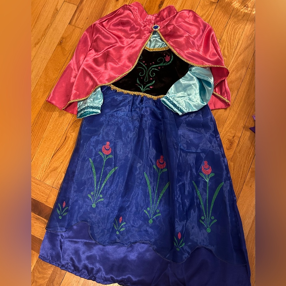 Frozen Anna Dress with Cape